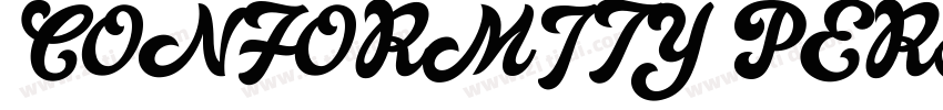 CONFORMITY PERSONAL字体转换